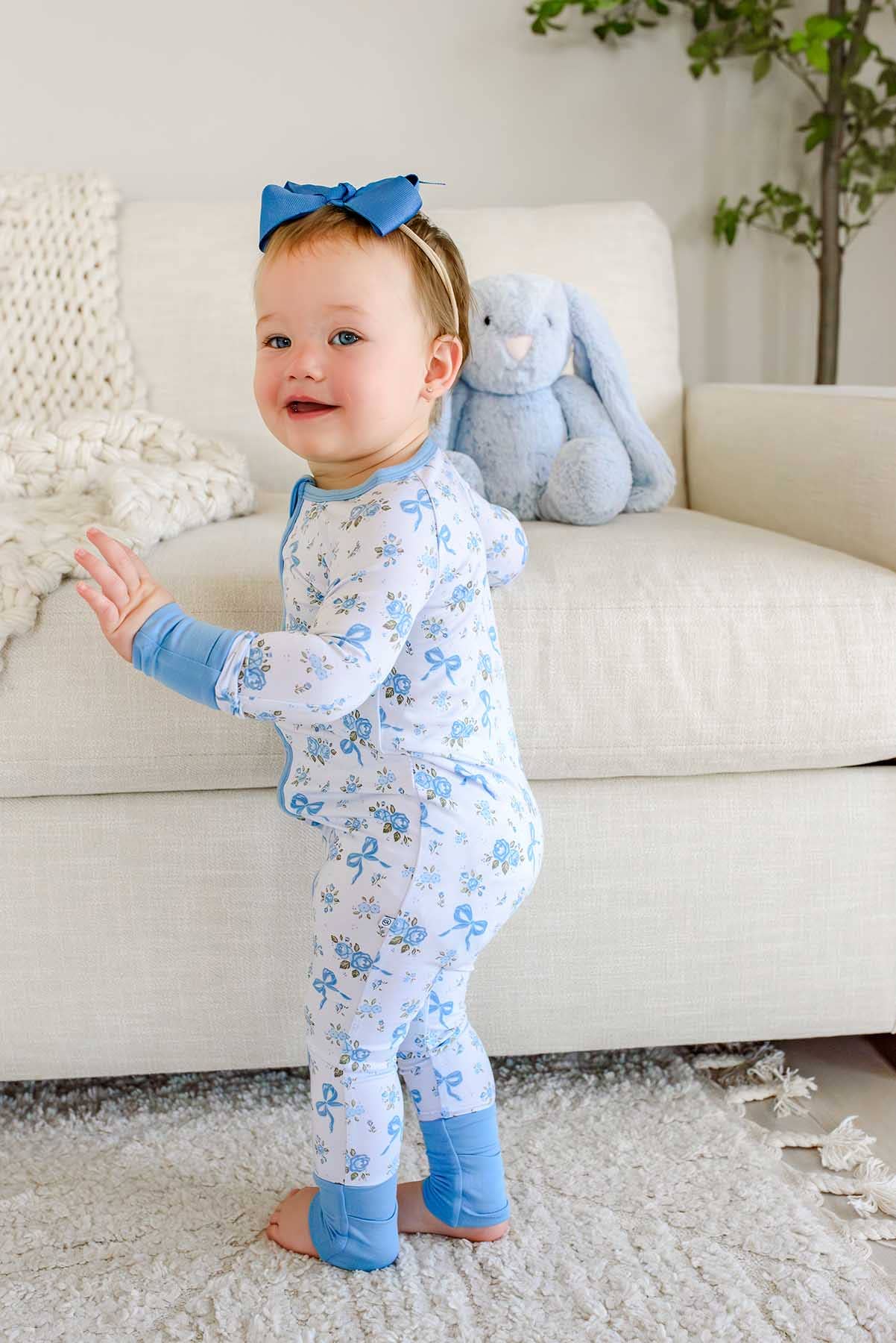 Convertible Bamboo Zip Romper | Tied In Blooms