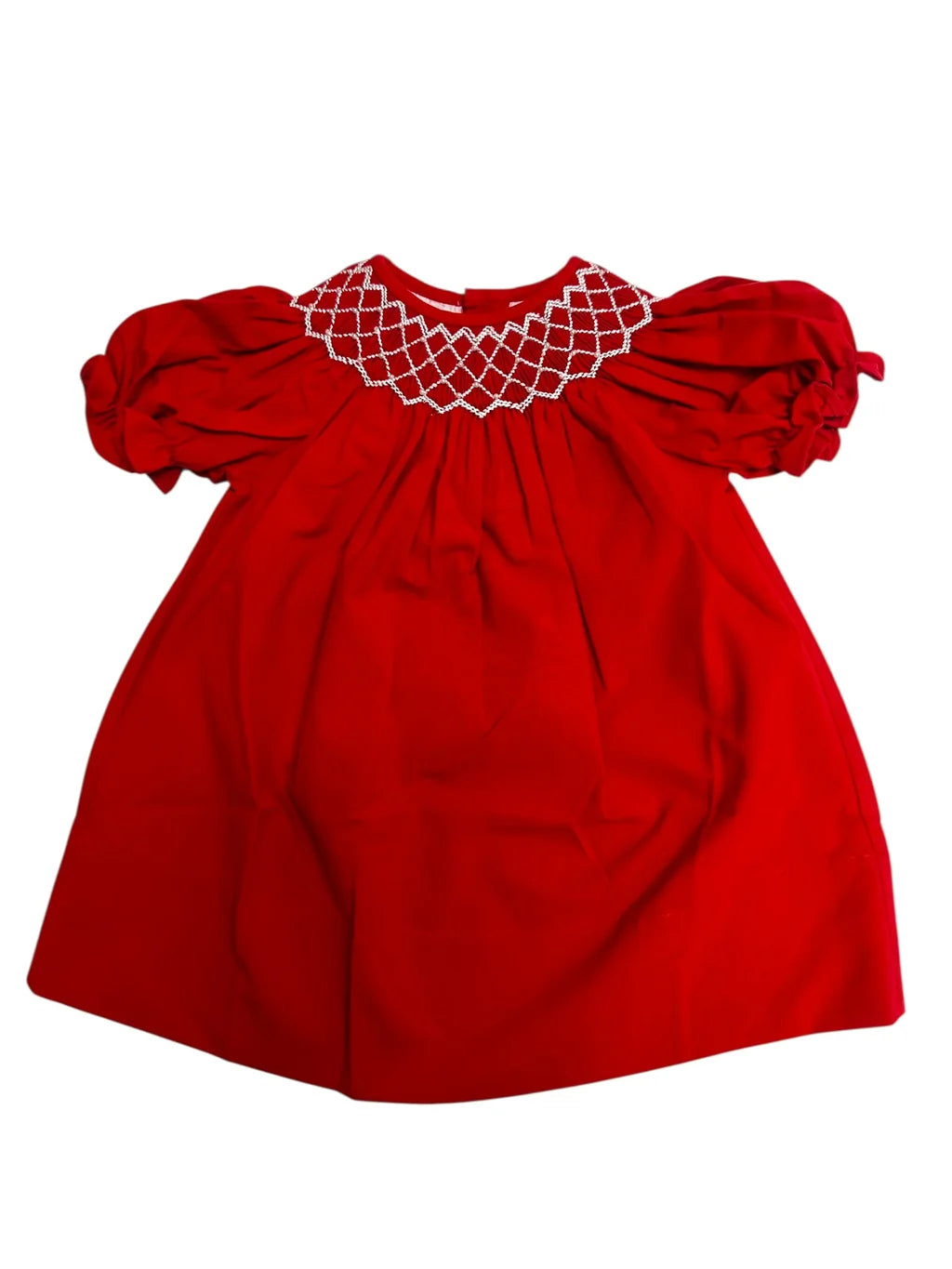 Catherine Red dress with pearls