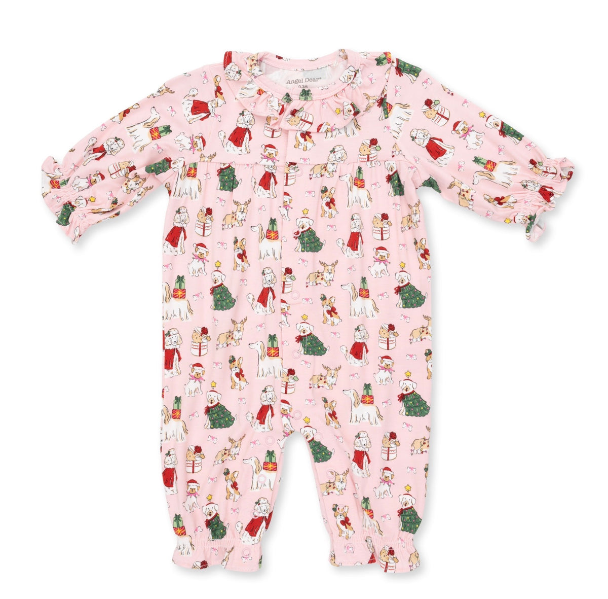 Christmas Dogs Long Sleeve romper