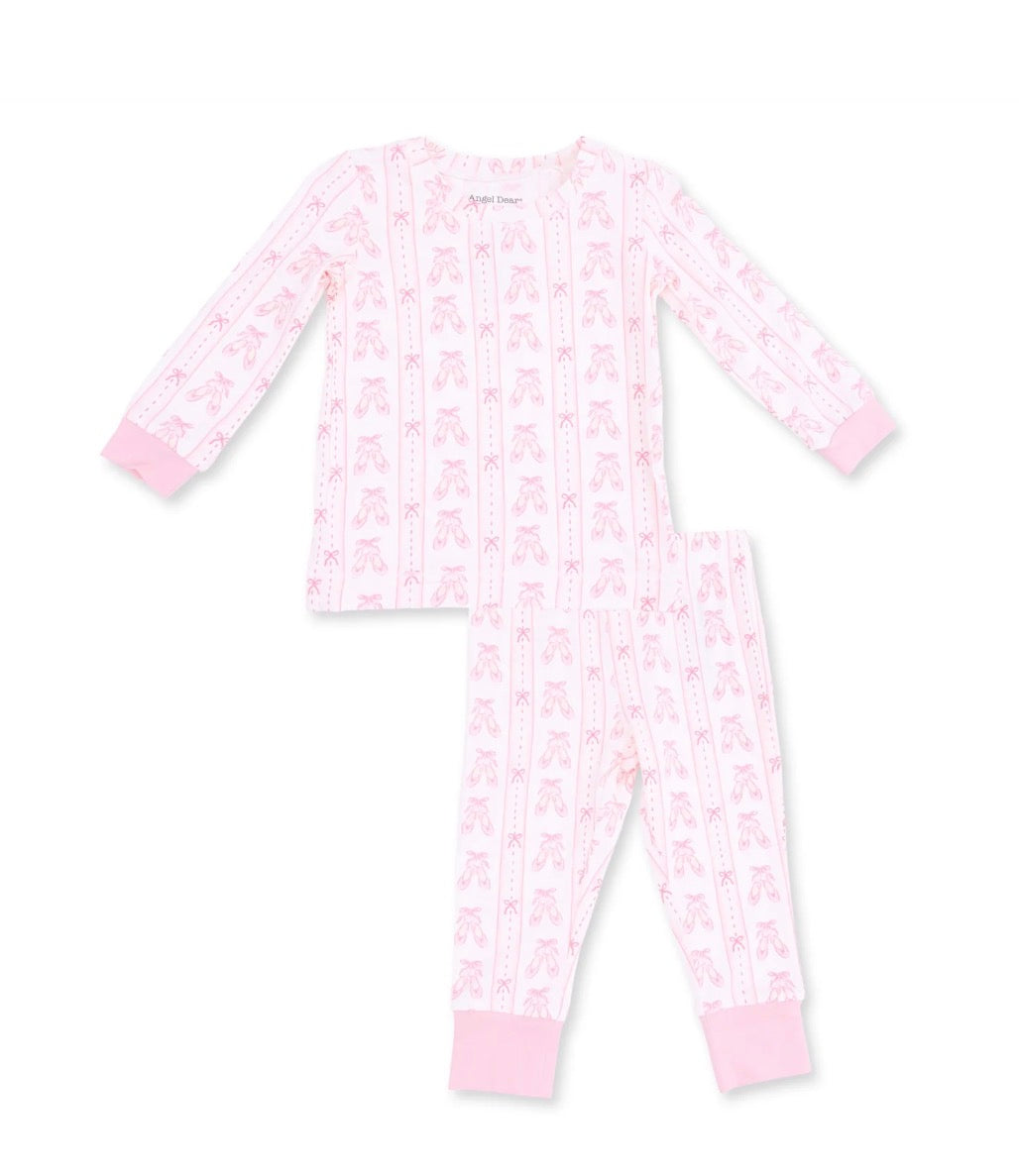 Ballet Shoe Ribbon Long Sleeve Loung wear set