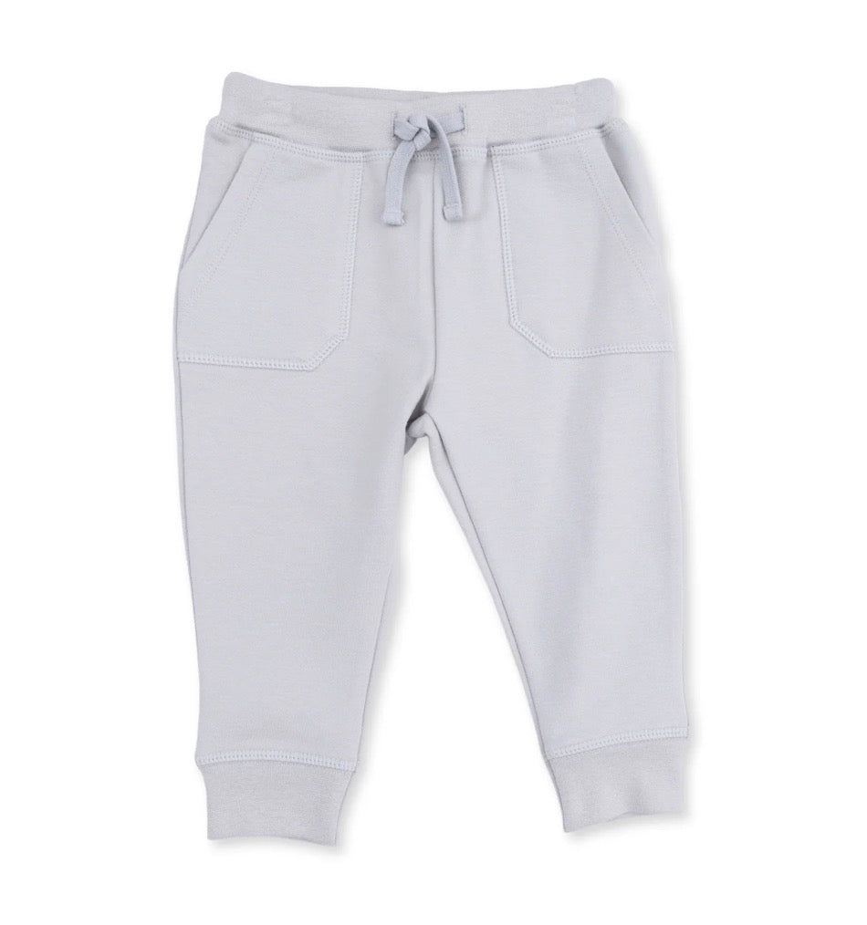 Solid Pearl Blue Jogger Pant