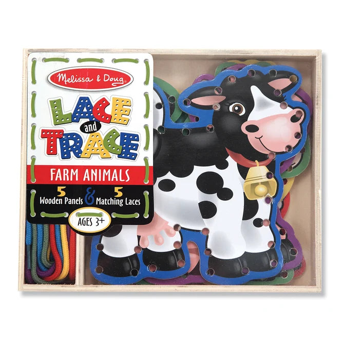 Lace and Trace farm animals melissa and Doug