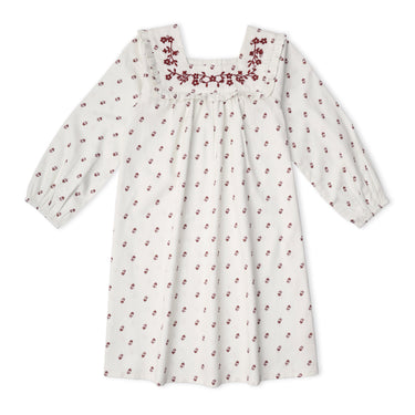 Organic Twill Dress - Forest Scatter