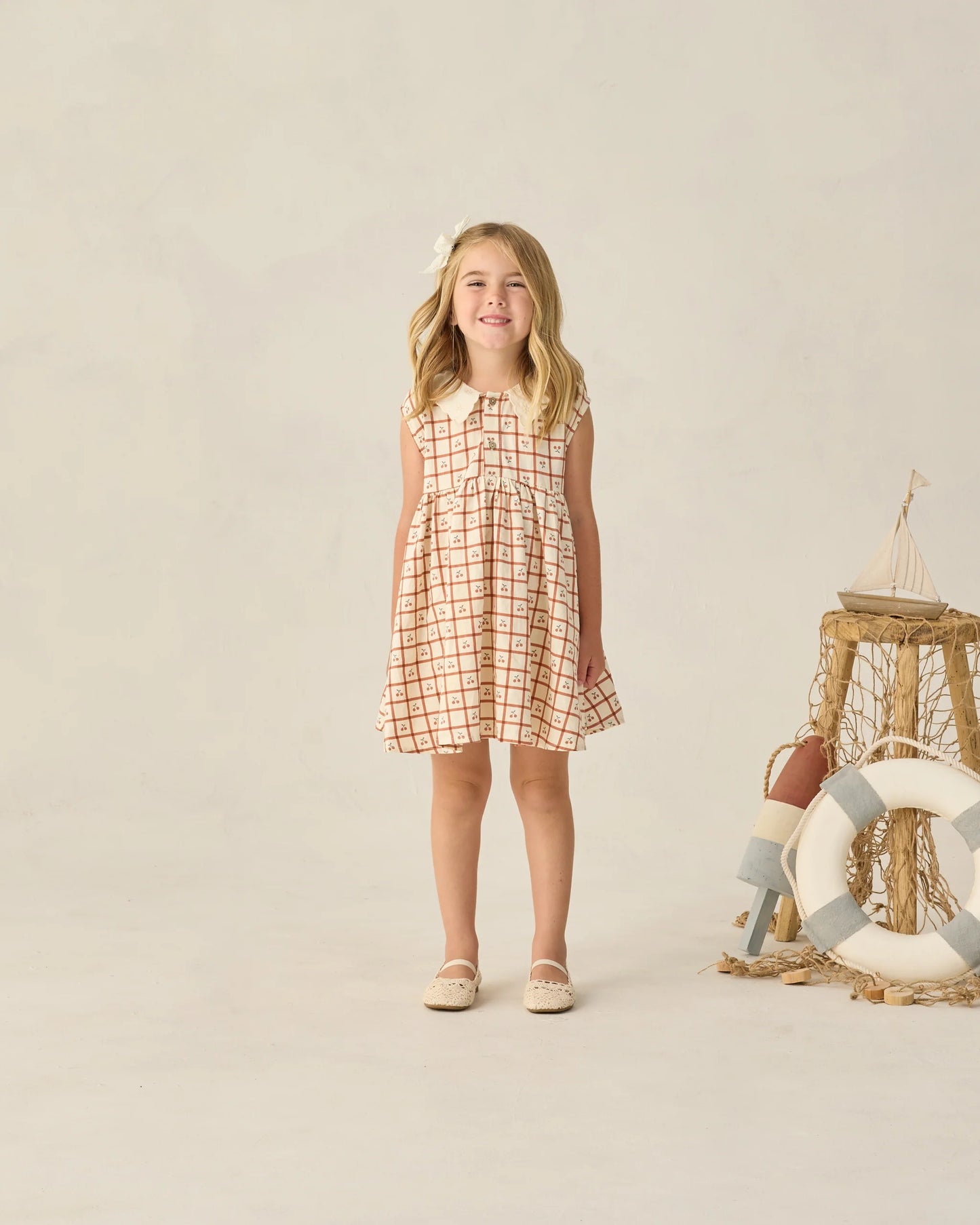 Cherry Check Dress