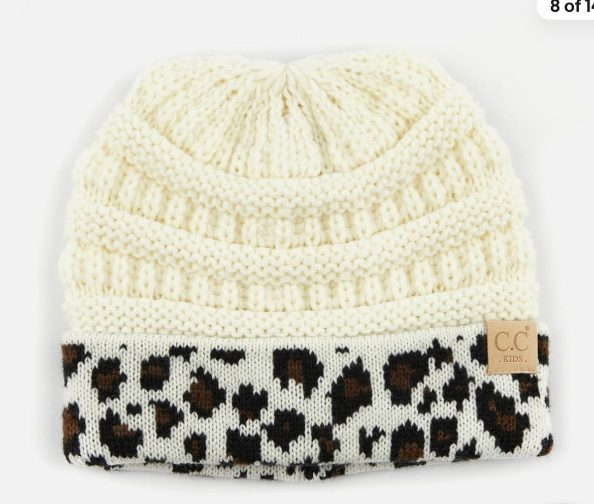 Kids Leopard Beanie