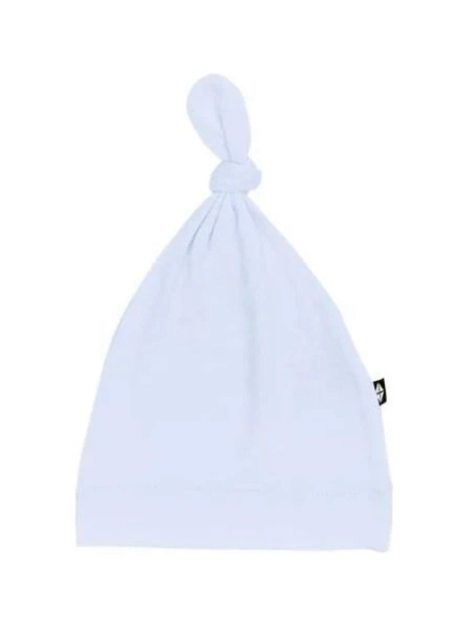 Top Knot Hat - Light Blue