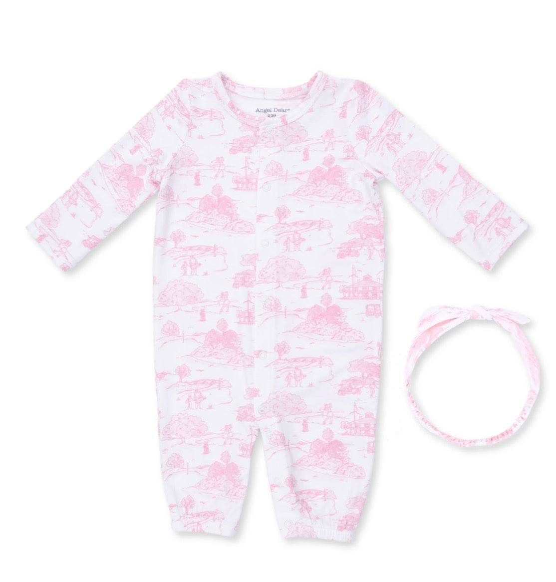 Convertible Gown and Headband Pink Golf Toile