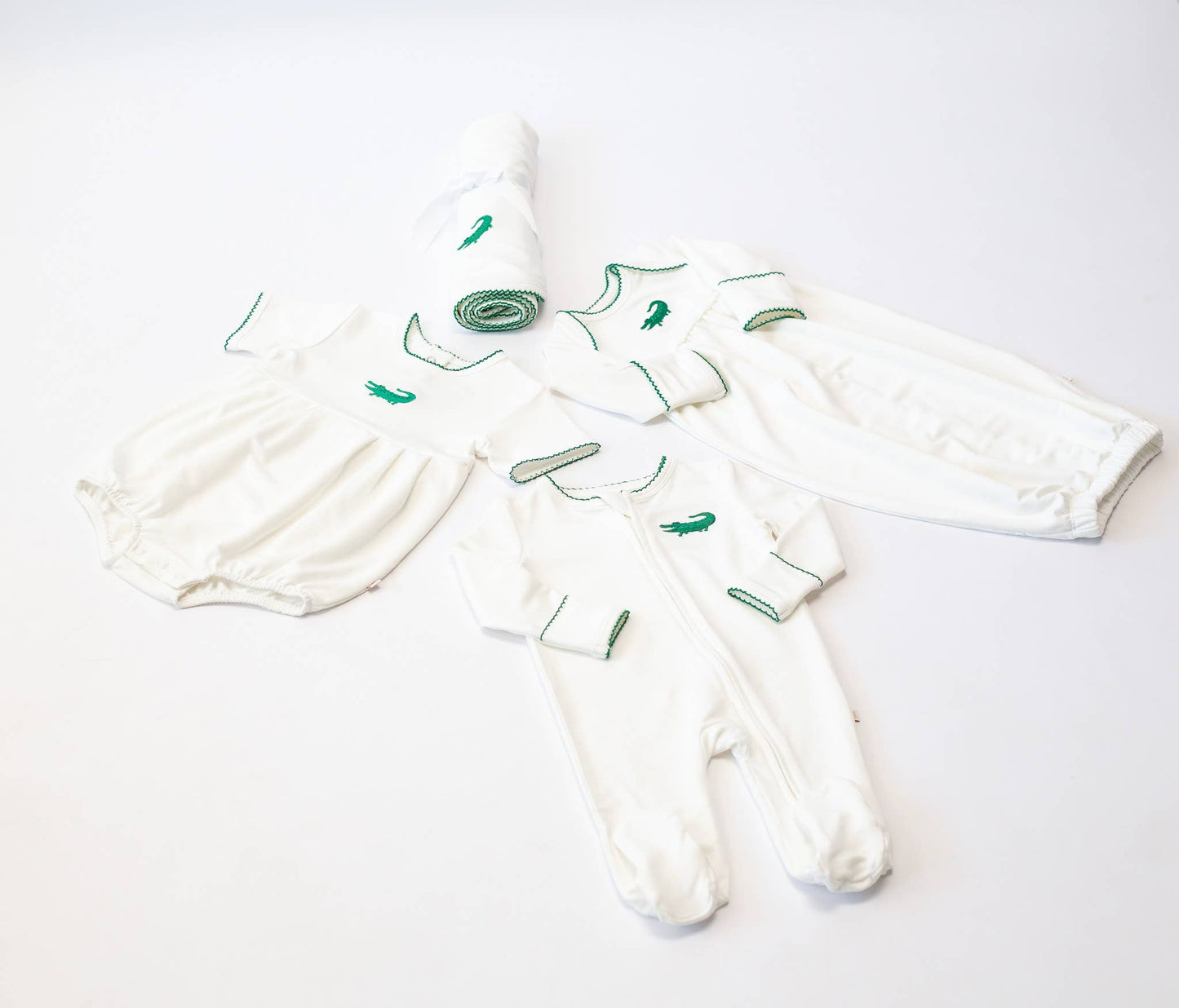 Pip Embroidered Bubble -Alligator