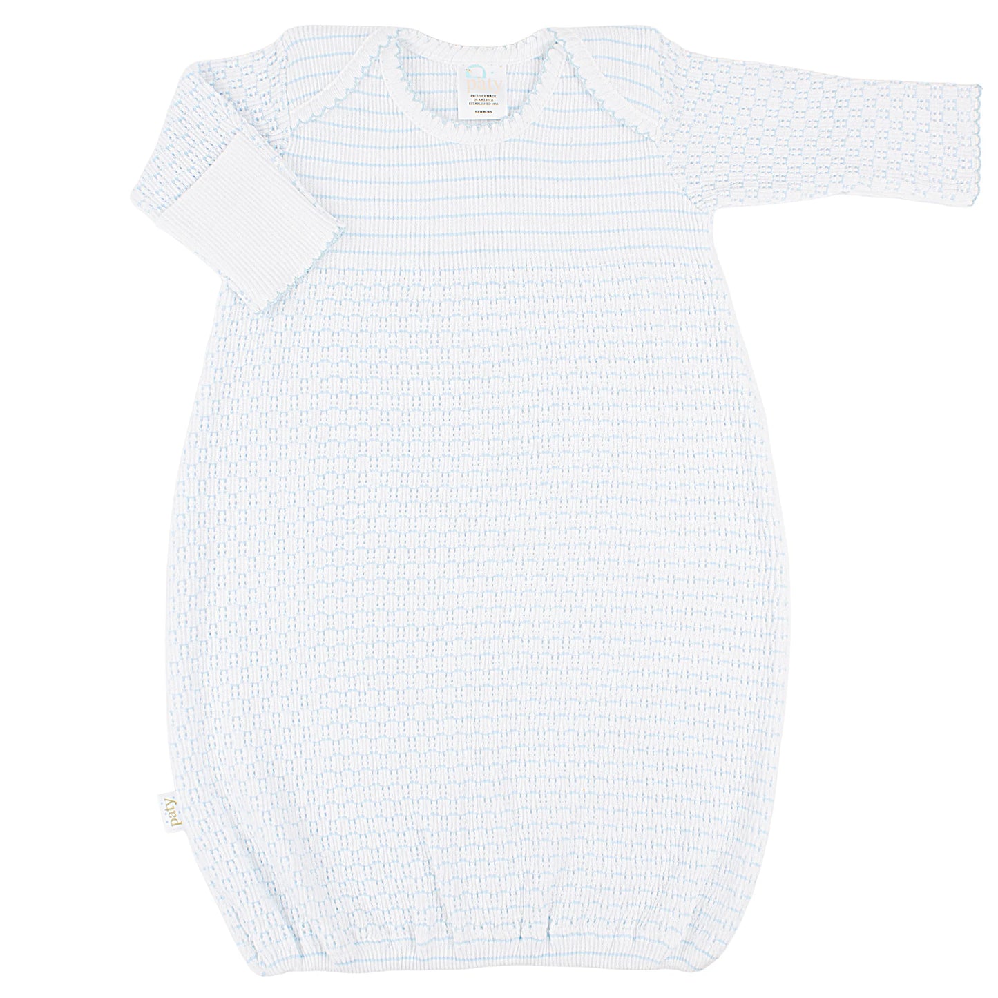 Paty Blue Striped Gown