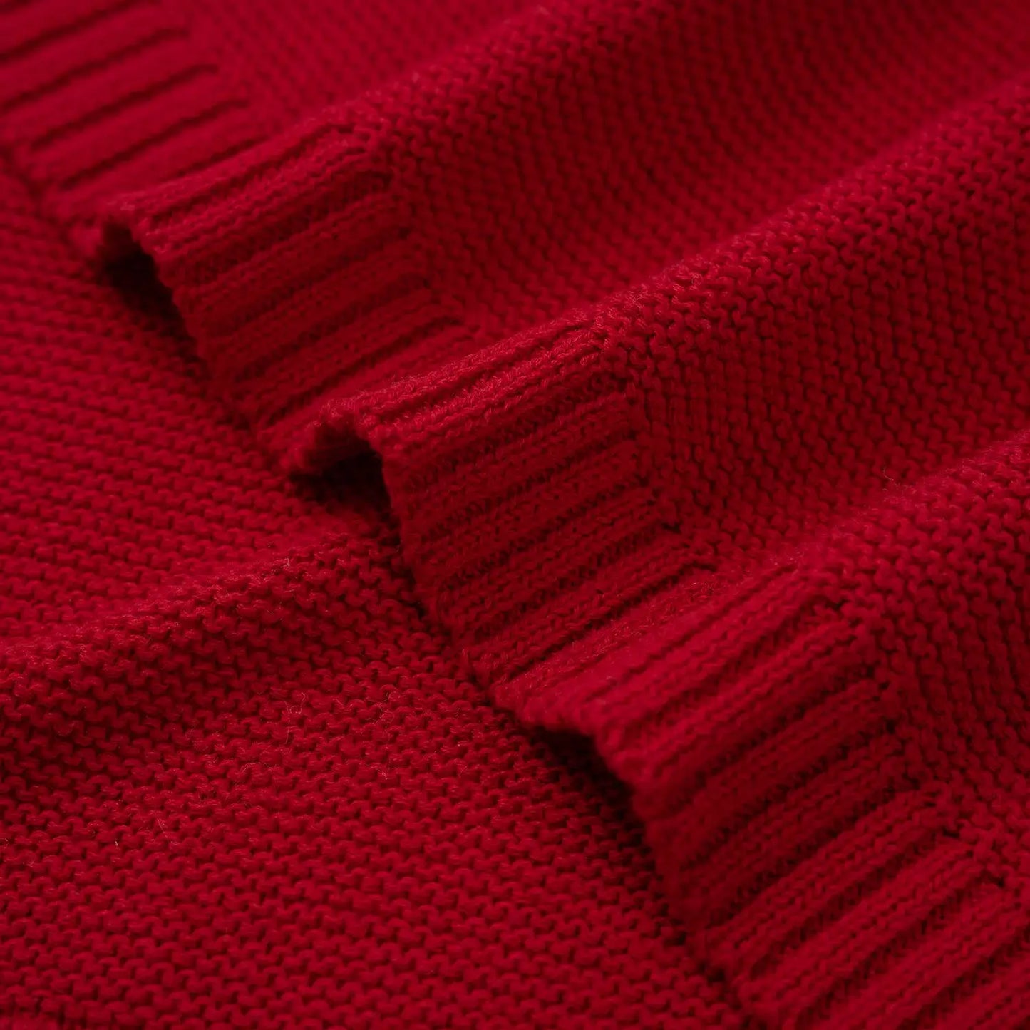Classic Knit Baby Blanket - 100% Cotton Shima Seiki Knitting