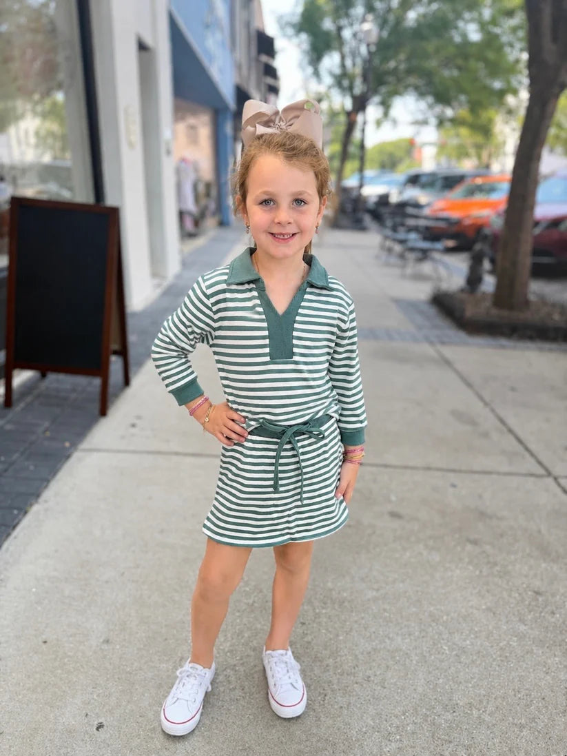 Green Stripe Isabelle Skort Set