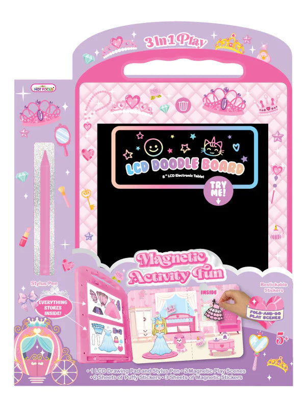 Princess LCD Doodle Board & Magnetic Fun Activity