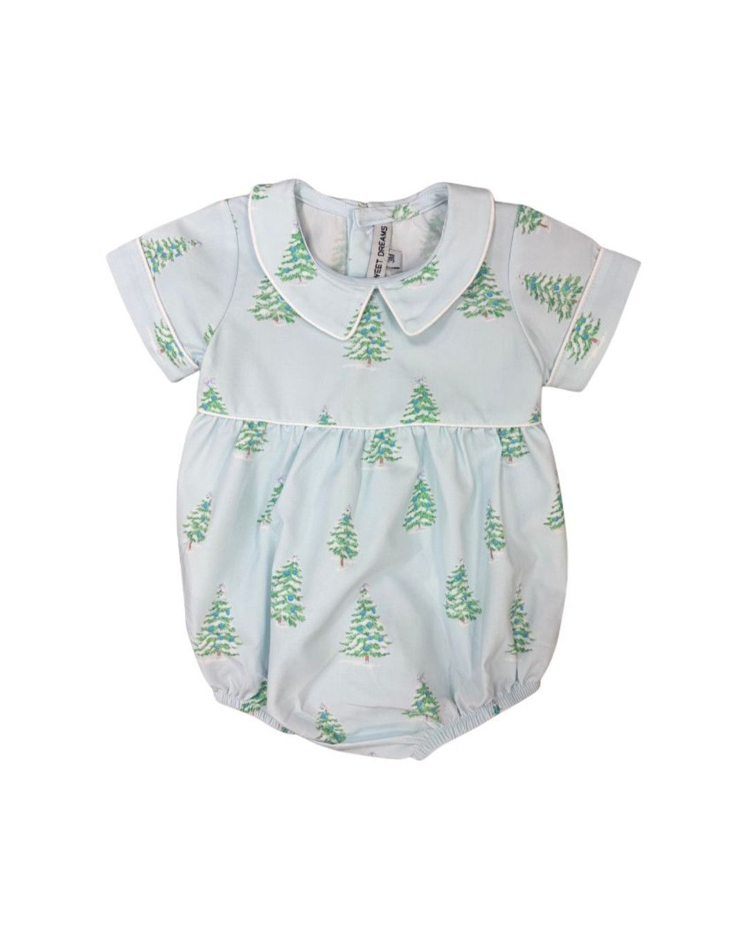 Christmas Tree Print Blue Bubble