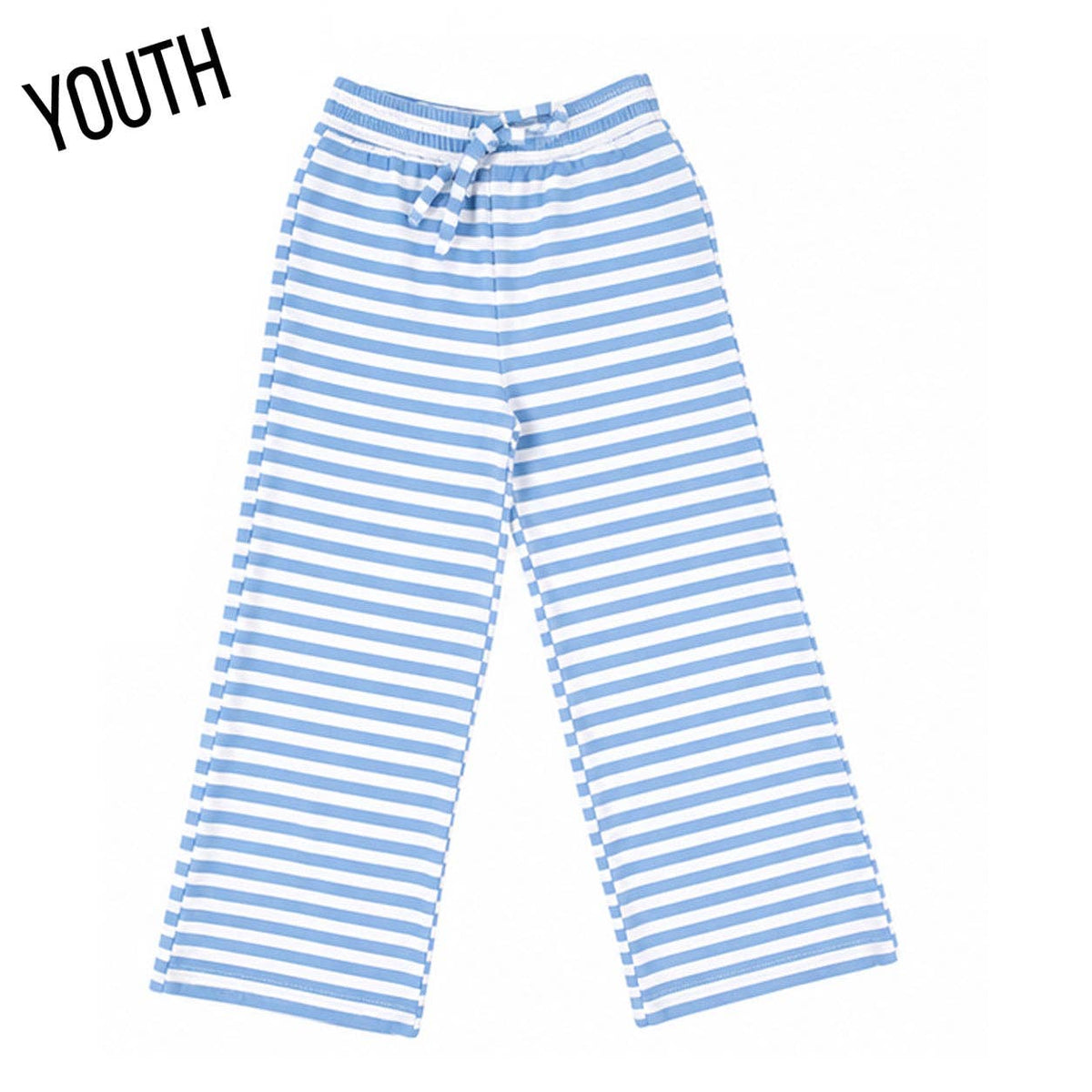 KD-MC-STRIPE MONOCHROME PATCH YOUTH PANT-LIGHT BLUE