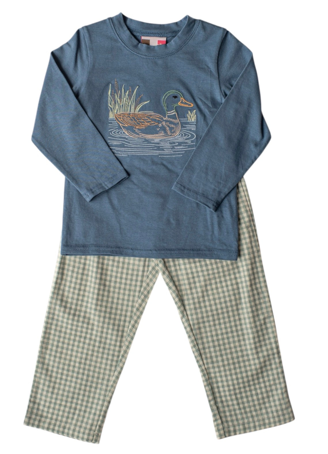 Mallard Duck Embroidery Pant Set