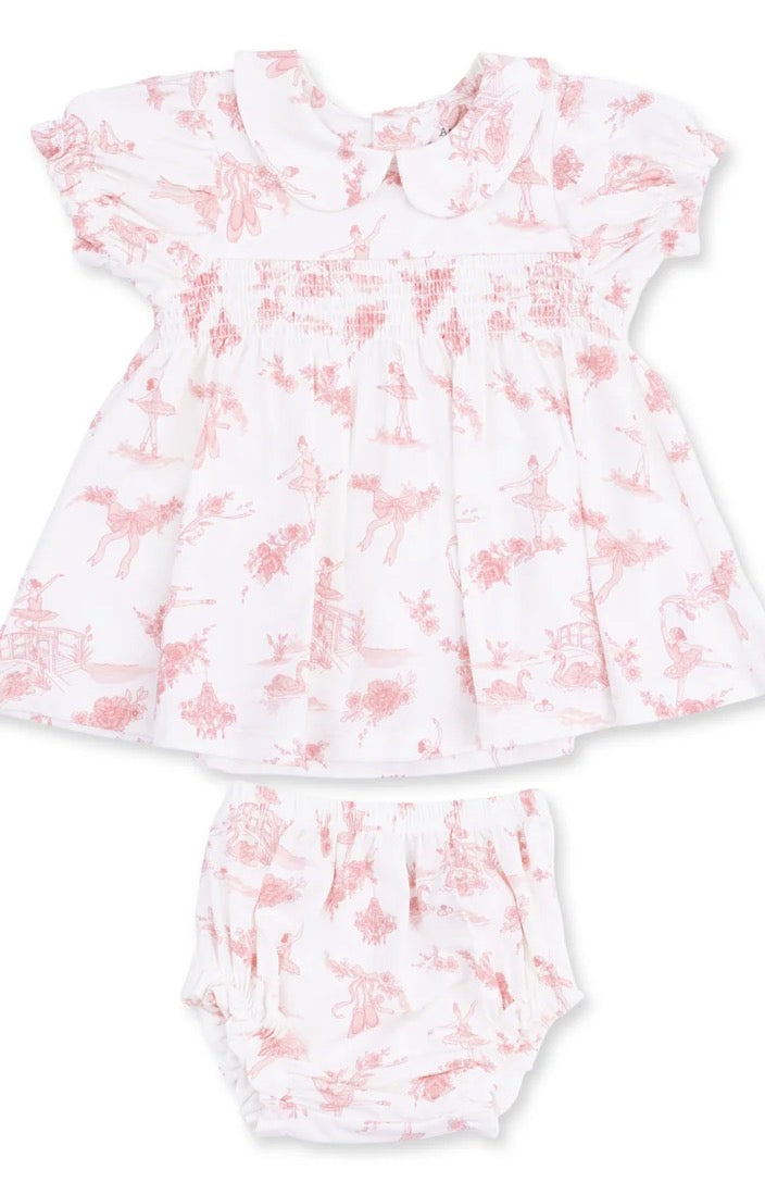 Ballet Toile Smocked Dress Set