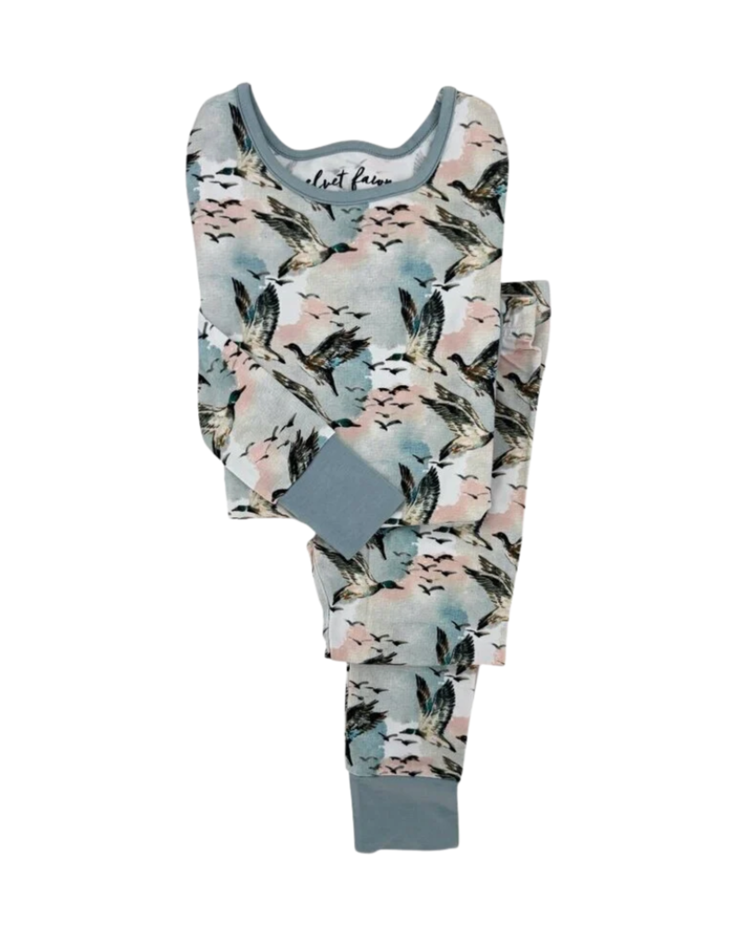 Mallard Sky Pajama Set - Velvet Fawn