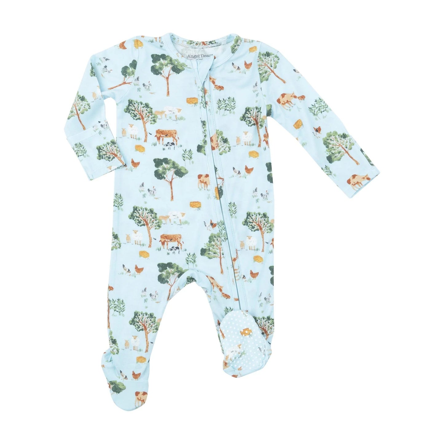 ANGEL DEAR FARM FRIENDS 2 WAY ZIPPER FOOTIE