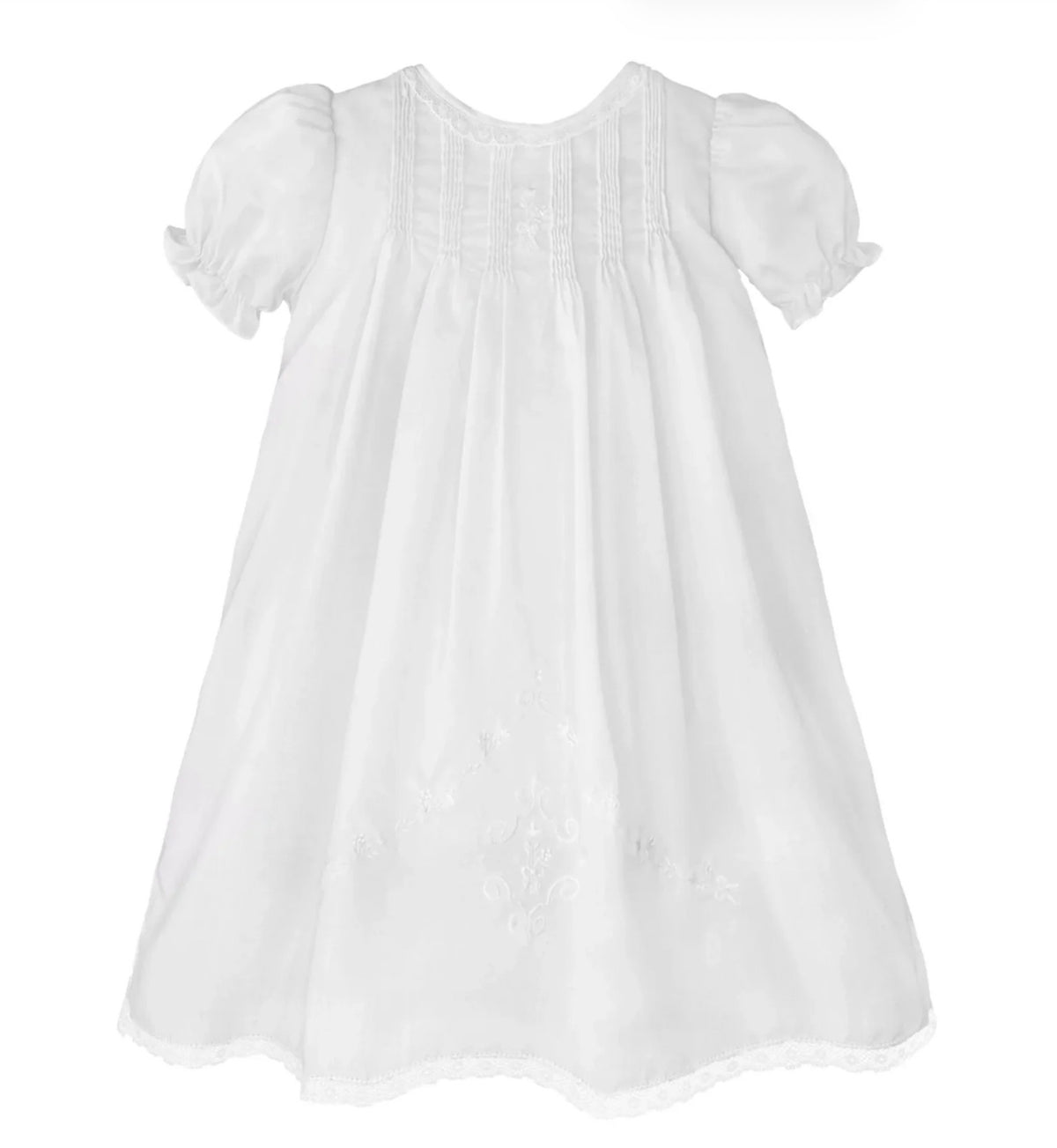 White Heirloom Hand Embroidered Daygown