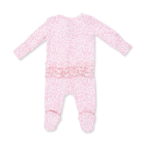 Baby Woodland Ruffled Footie
