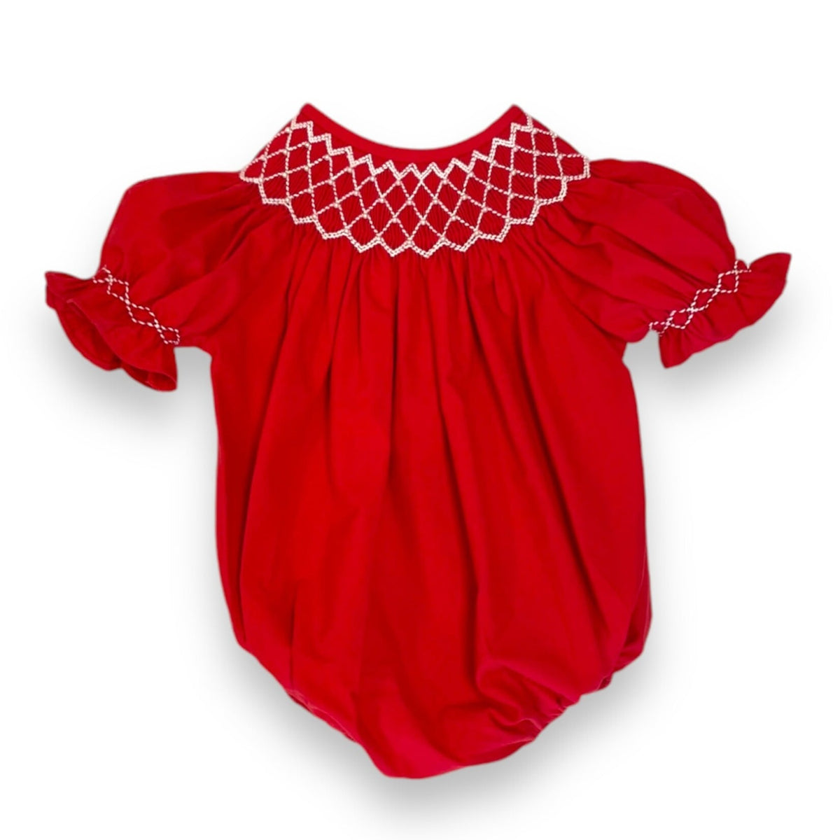 Catherine Red Bubble with Pearls