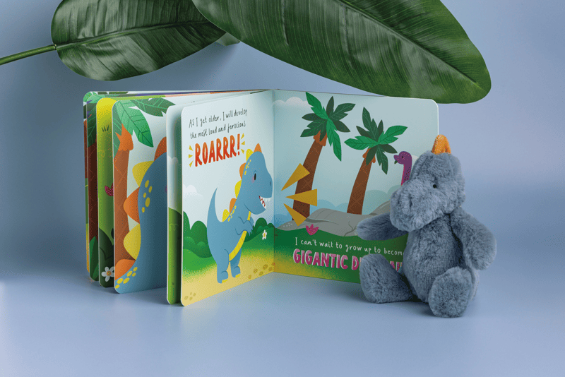 Dino Book with Plush