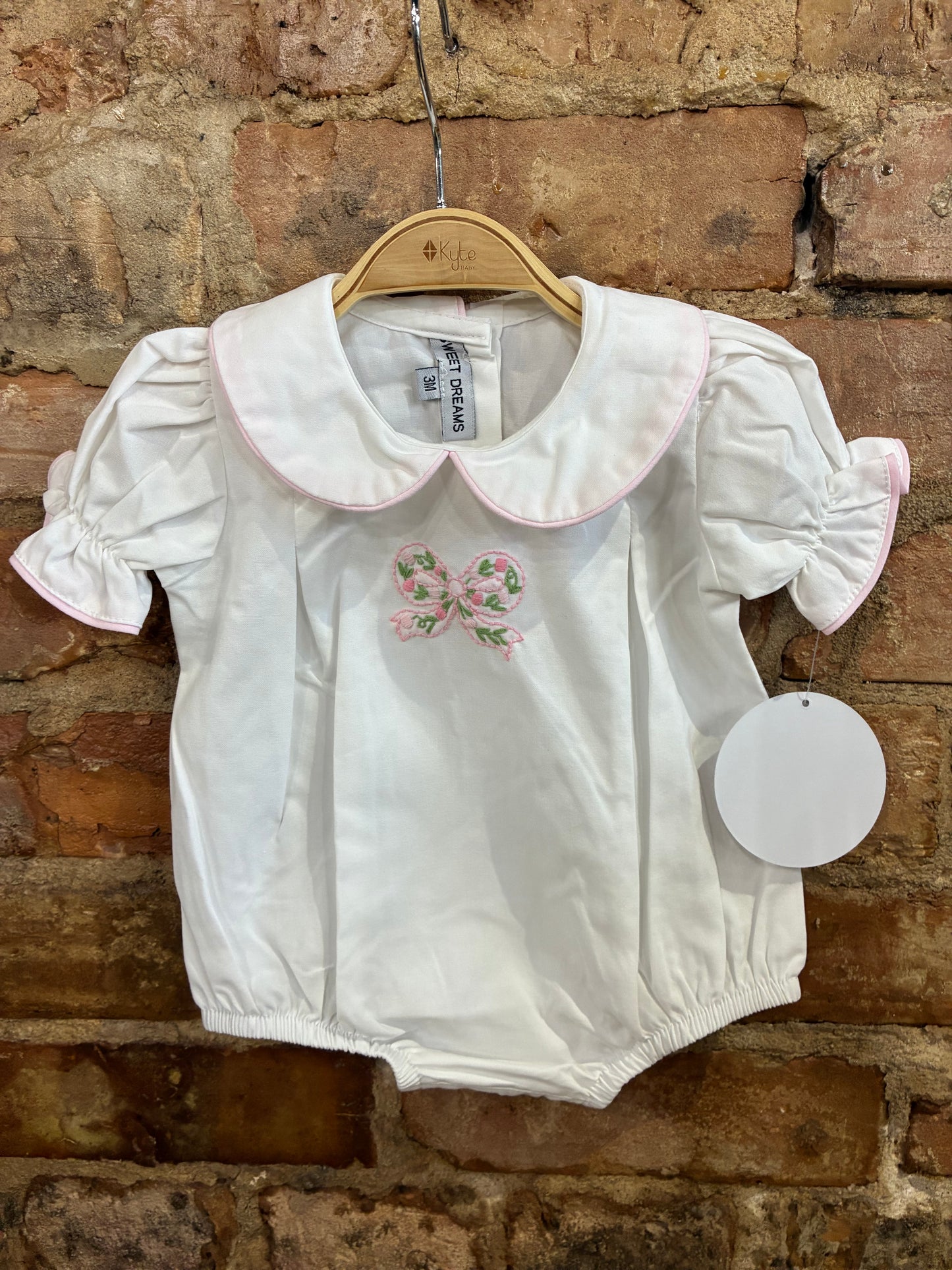 Bow Embroidered Bubble
