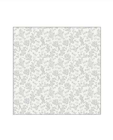 BAMBOO CRIB SHEET CLOUD FLORAL