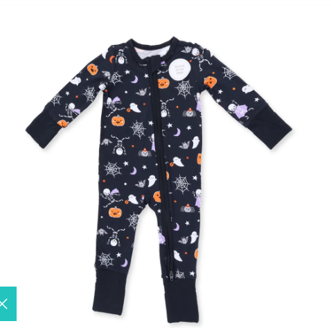 Halloween Skeleton Buddies Convertible Romper Glow in the dark