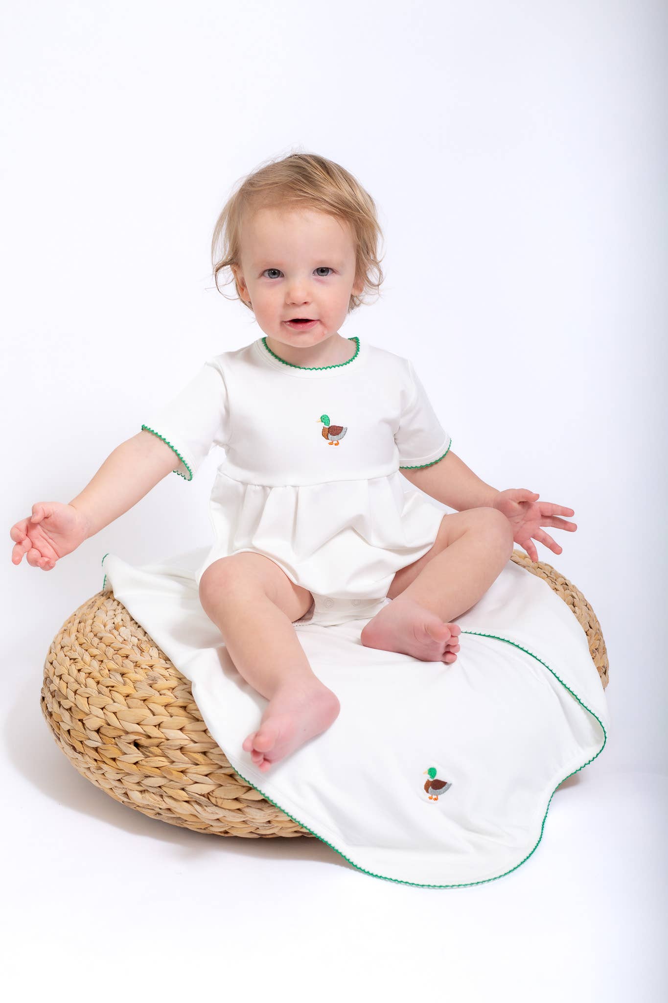 Pip Embroidered Bubble -Mallard Duck