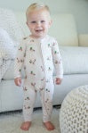 LITTLE MALLARD CONVERTIBLE BAMBOO ZIP ROMPER