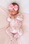 LITTLE SIS RUFFLE ZIPPER FOOTIE