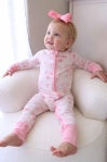 LITTLE SIS CONVERTIBLE ZIP ROMPER