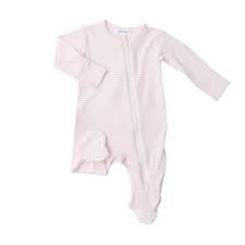 2 way zipper footie Pink