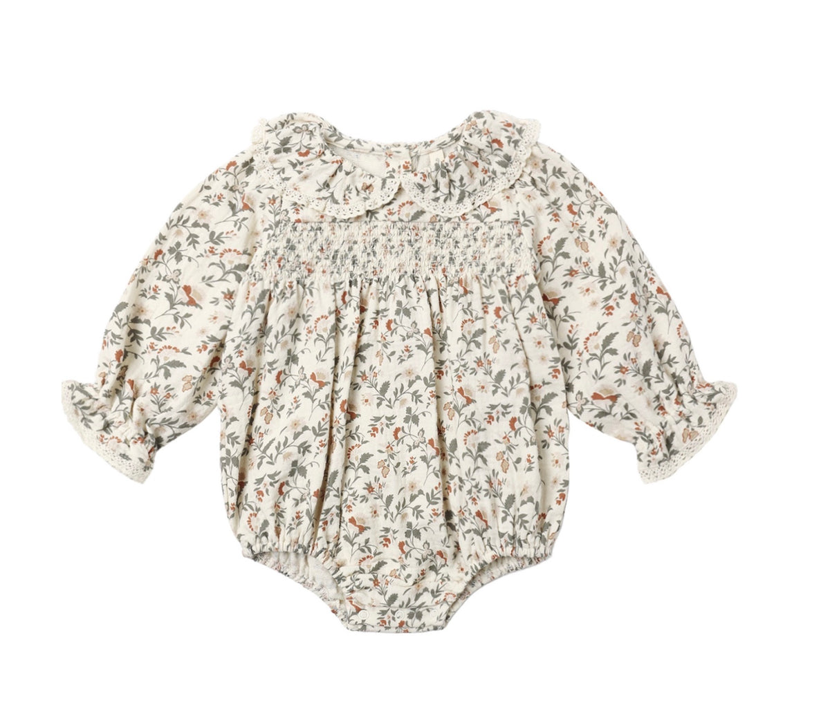 Quincy Mae Callie romper holiday floral