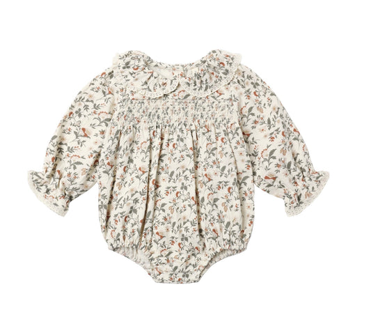 Quincy Mae Callie romper holiday floral
