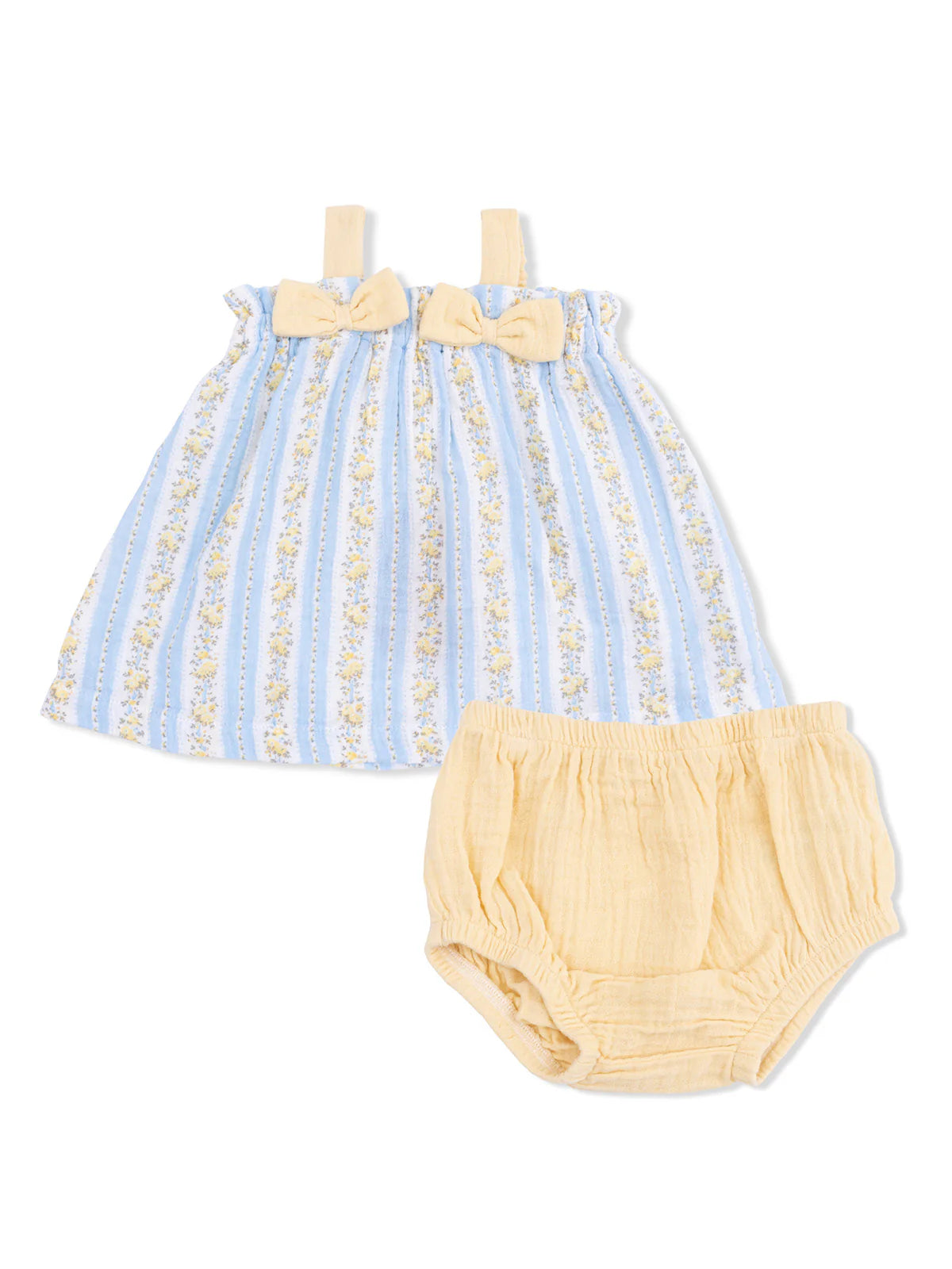 Bow Top & Ruffle Leg Bloomer, Odalys Floral Stripe