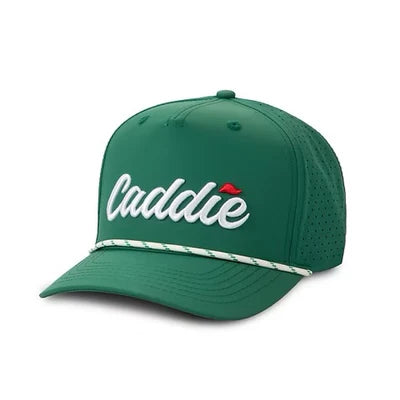 CADDIE PERFORMANCE ROPE HAT- GREEN/WHITE