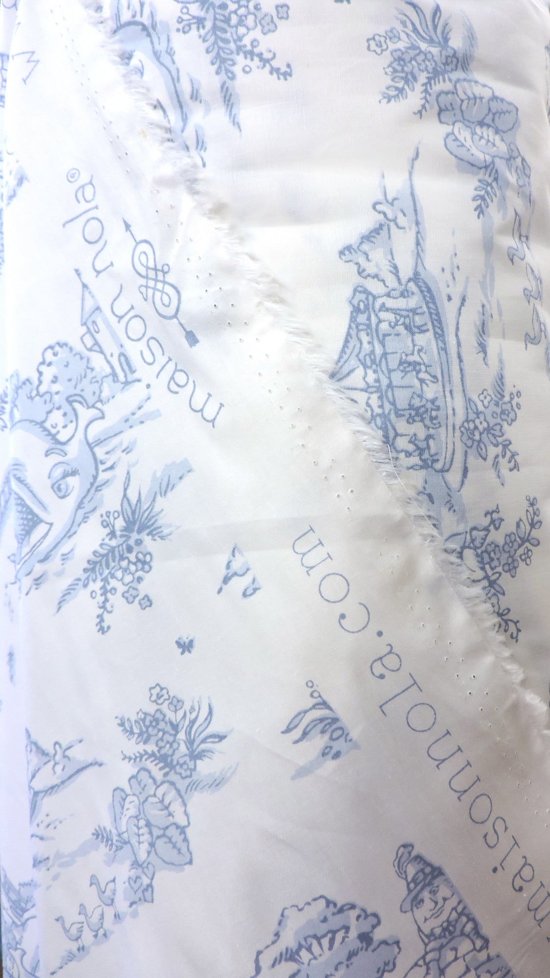 Blue Storyland Toile Swaddle