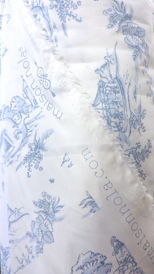 Blue Storyland Toile Swaddle