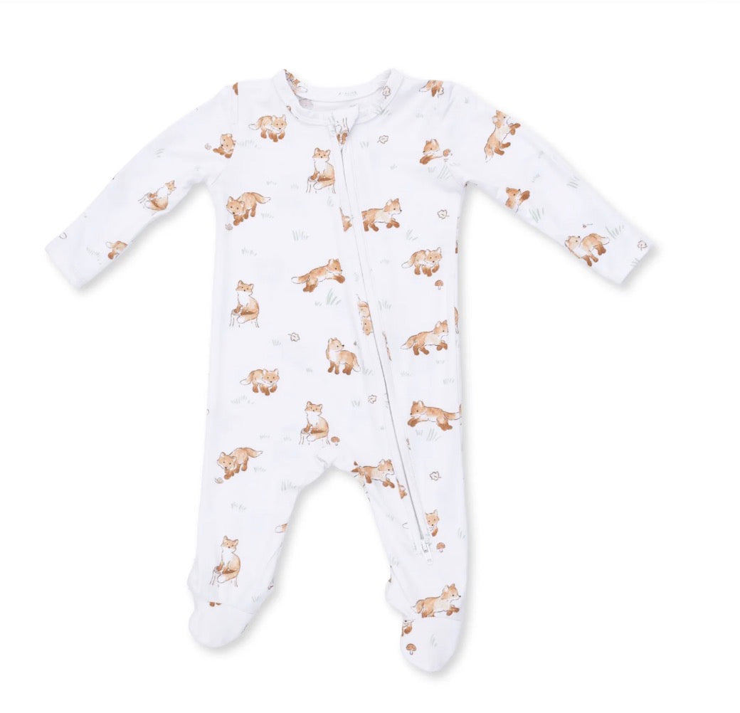 Little Explorer Fox 2 Way Zipper Footie