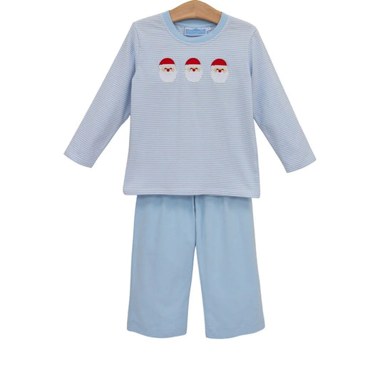 Blue Santa Trio Pant Set