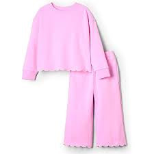 Pink Scottie Scalloped Set