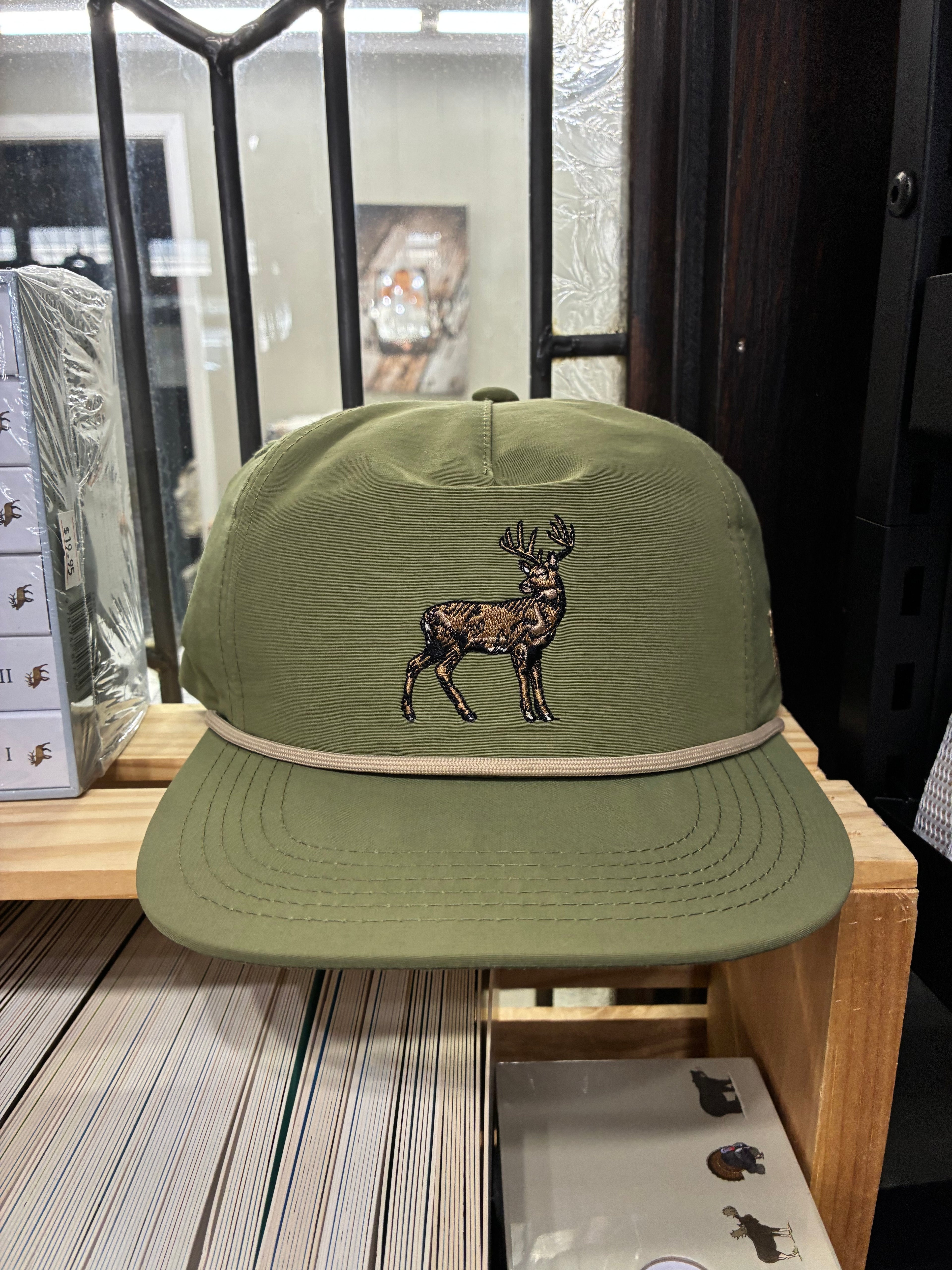 Properly Tied - Whitetail green rope hat