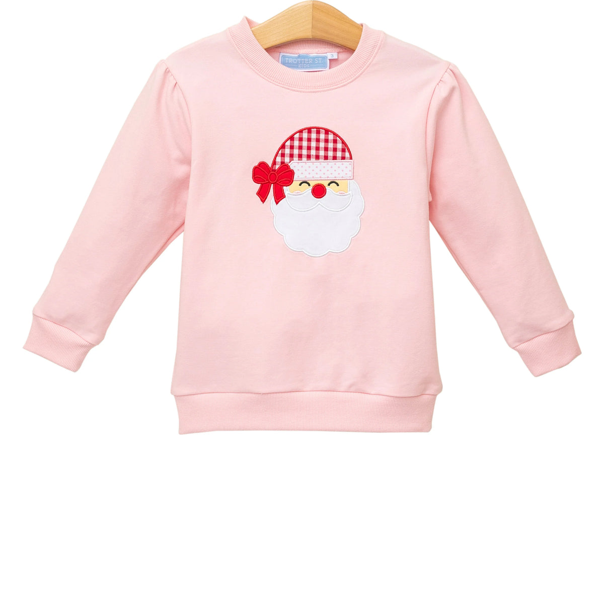 Santa French terry pullover Pink