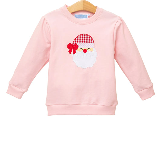 Santa French terry pullover Pink