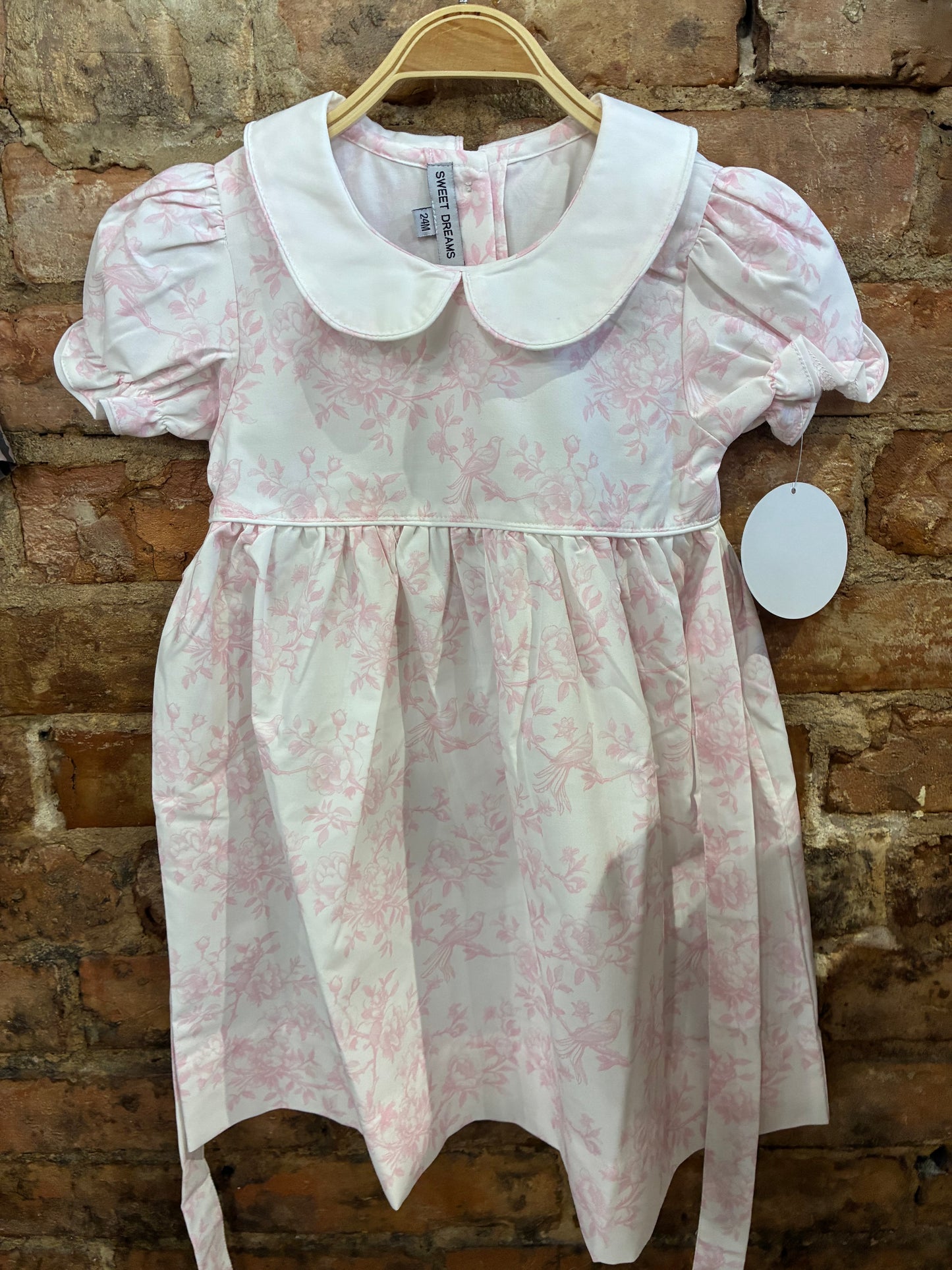 Victoria Pink Toile Dress