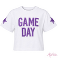 Shimmer Applique Game Day - Purple