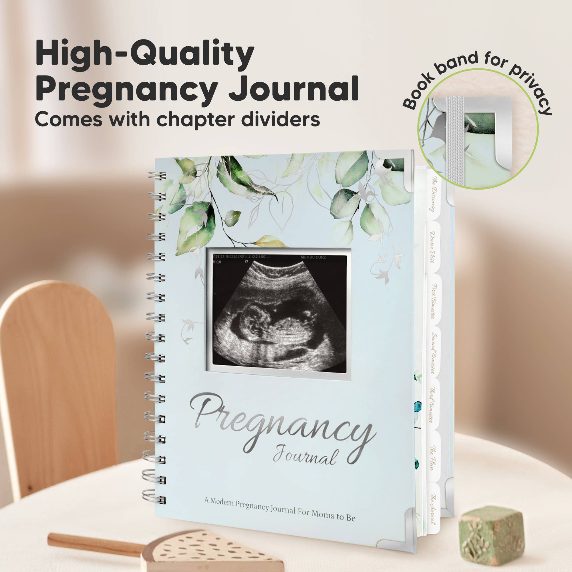KeaBabies Inspire Pregnancy Journal (Frost)