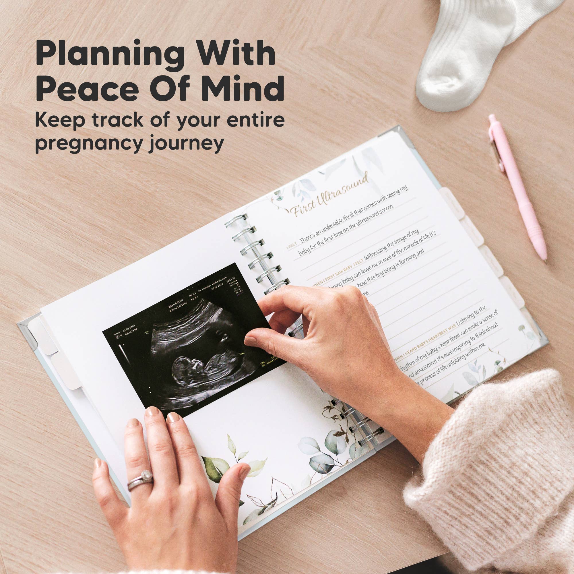 KeaBabies Inspire Pregnancy Journal (Frost)